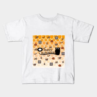 Halloween emoji Kids T-Shirt